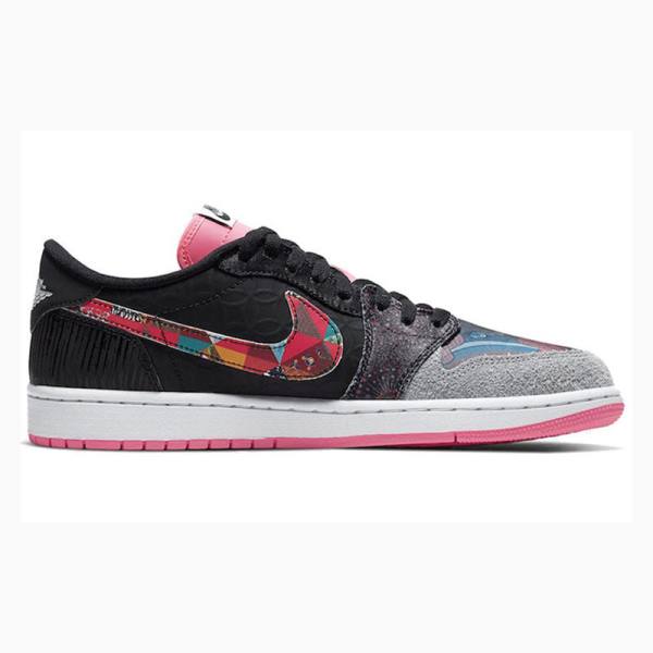 Nike Low OG CNY Chine New Year Tennarit Miesten Air Jordan 1 Mustat Harmaat Pinkki | JD-239HO