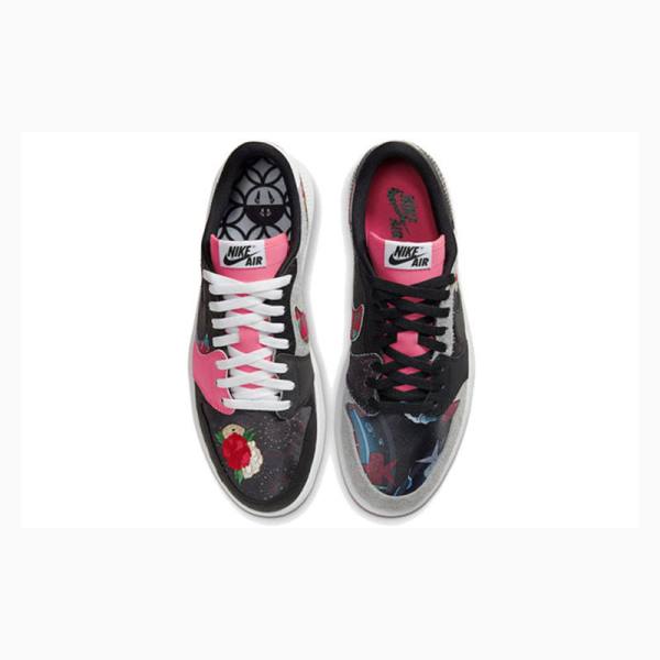 Nike Low OG CNY Chine New Year Tennarit Miesten Air Jordan 1 Mustat Harmaat Pinkki | JD-239HO