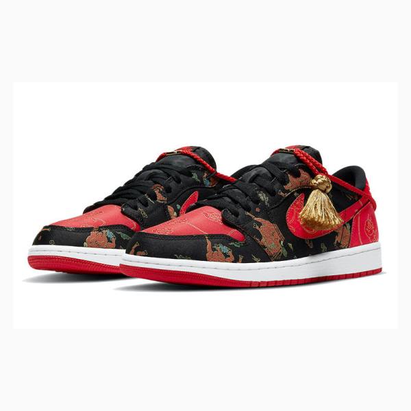 Nike Low OG Chinese New Year Tennarit Miesten Air Jordan 1 Mustat Valkoinen Punainen | JD-027ZF