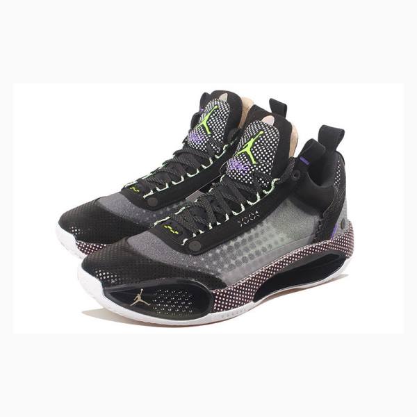 Nike Low PD PF Tennarit Miesten Air Jordan 34 Mustat | JD-541JM