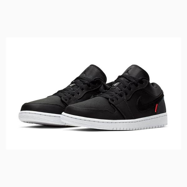 Nike Low PSG JORDAN LEGACY Tennarit Miesten Air Jordan 1 Mustat | JD-906MU