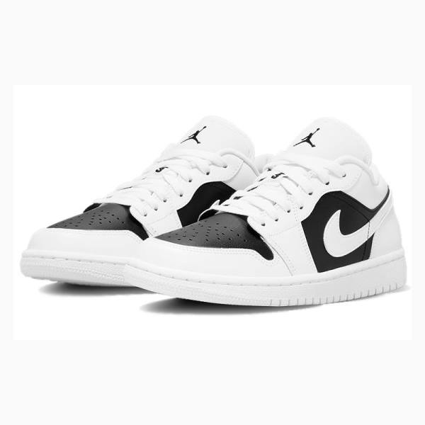 Nike Low Panda Tennarit Naisten Air Jordan 1 Valkoinen Mustat | JD-136RG