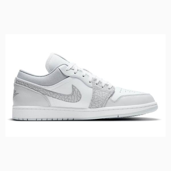 Nike Low Premium 'Elephant Print' Smoke Elephant Tennarit Miesten Air Jordan 1 Harmaat | JD-462FW