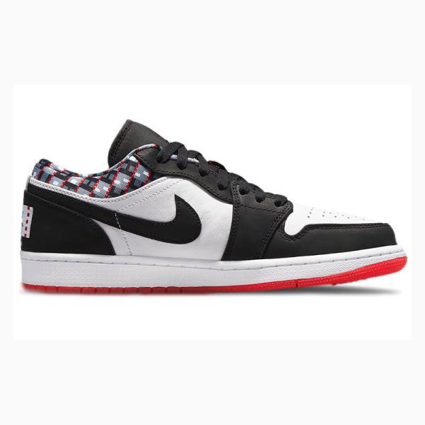 Nike Low Quai 54 Tennarit Miesten Air Jordan 1 Valkoinen Mustat Punainen | JD-973PE