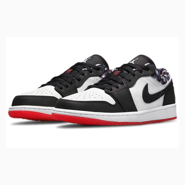 Nike Low Quai 54 Tennarit Miesten Air Jordan 1 Valkoinen Mustat Punainen | JD-973PE