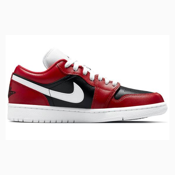 Nike Low Reverse Chicago Flip Tennarit Naisten Air Jordan 1 Mustat Valkoinen Punainen | JD-907AN
