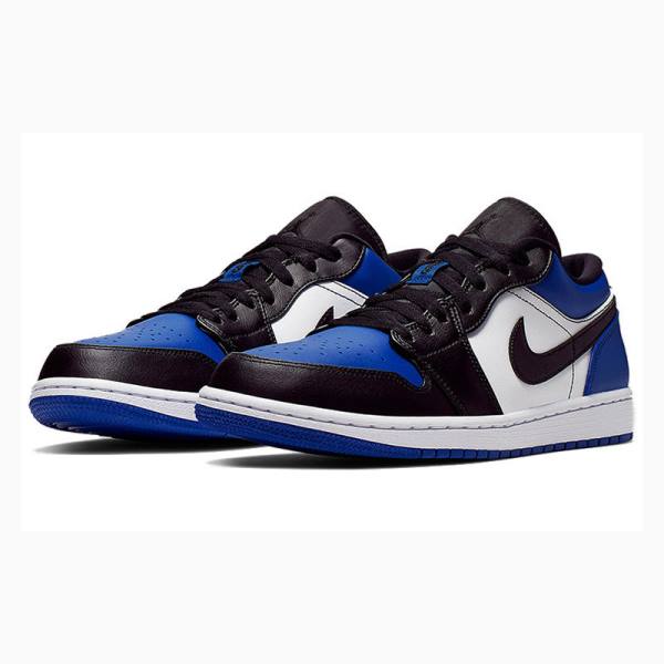 Nike Low Royal Varvas Tennarit Miesten Air Jordan 1 Mustat Sininen | JD-285GT