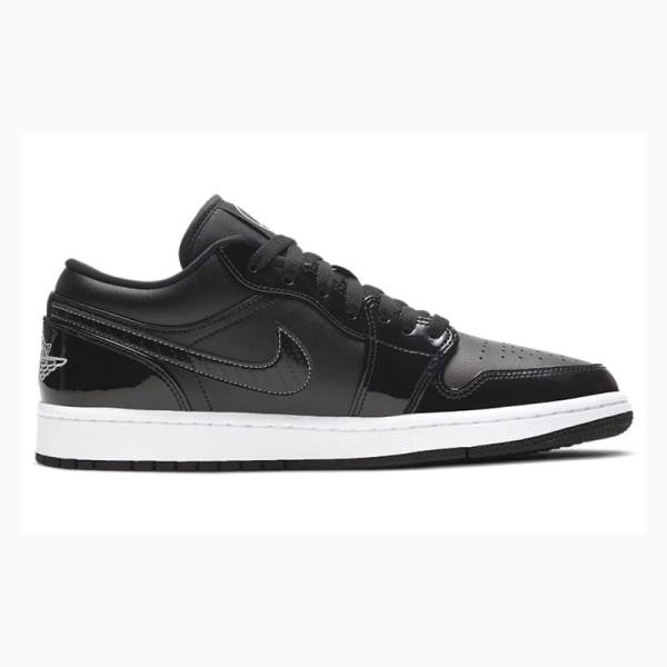 Nike Low SE ASW Kiiltonahka Nahkaiset All Star Tennarit Miesten Air Jordan 1 Mustat Valkoinen | JD-293QR