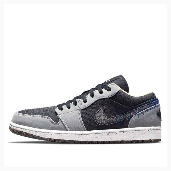 Nike Low SE Crater Tennarit Miesten Air Jordan 1 Harmaat Mustat | JD-408YM