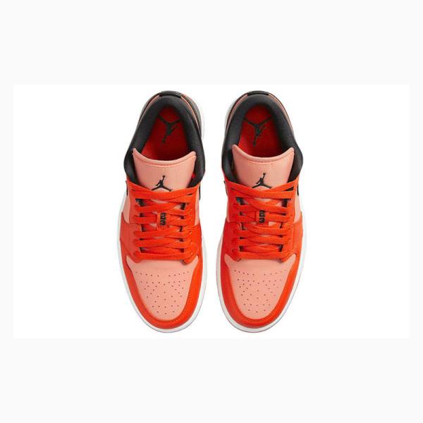 Nike Low SE Crimson Bliss Tennarit Naisten Air Jordan 1 Punainen Mustat | JD-395GN