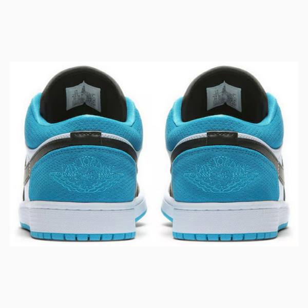 Nike Low SE Laser Tennarit Miesten Air Jordan 1 Mustat Sininen | JD-918RX