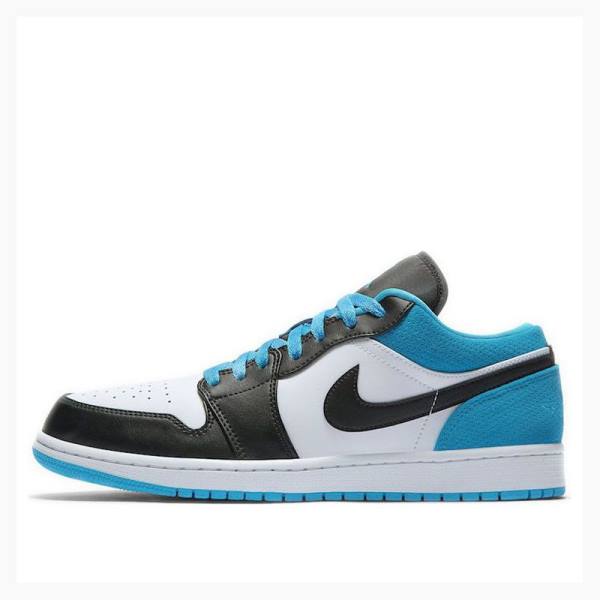 Nike Low SE Laser Tennarit Miesten Air Jordan 1 Mustat Sininen | JD-918RX