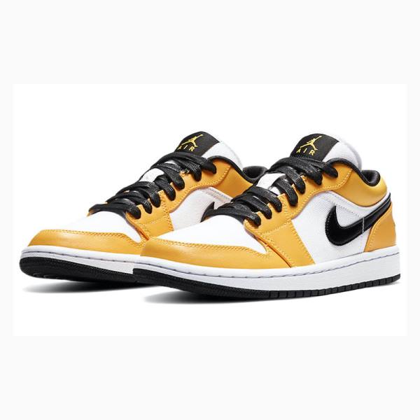 Nike Low SE Laser Tennarit Naisten Air Jordan 1 Valkoinen Keltainen | JD-879VZ