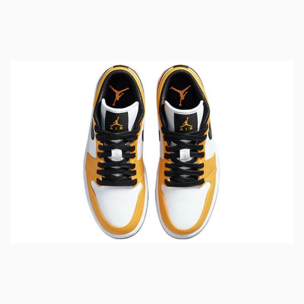 Nike Low SE Laser Tennarit Naisten Air Jordan 1 Valkoinen Keltainen | JD-879VZ