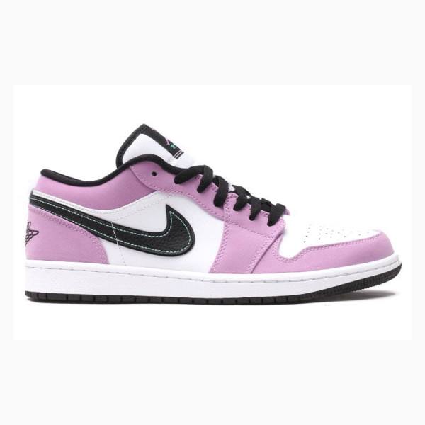 Nike Low SE 'Light Purple' Tennarit Miesten Air Jordan 1 Violetit Mustat | JD-035MJ