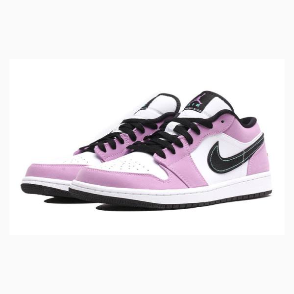 Nike Low SE 'Light Purple' Tennarit Miesten Air Jordan 1 Violetit Mustat | JD-035MJ