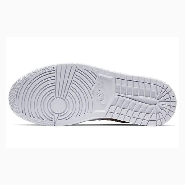 Nike Low SE Metallic Tennarit Naisten Air Jordan 1 Valkoinen Kultaiset | JD-769UG