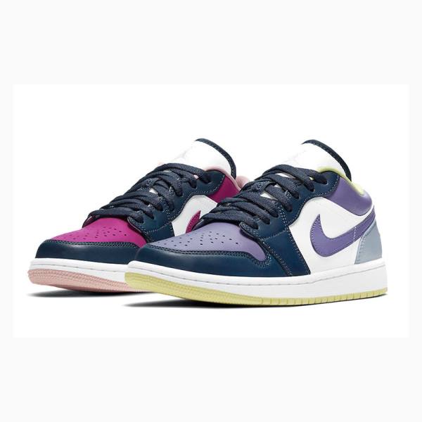 Nike Low SE Mismatched - Purple Magenta Tennarit Naisten Air Jordan 1 Monivärinen | JD-647HU