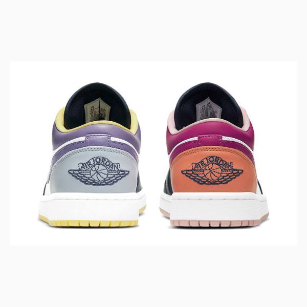 Nike Low SE Mismatched - Purple Magenta Tennarit Naisten Air Jordan 1 Monivärinen | JD-647HU