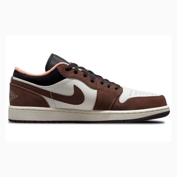Nike Low SE Mocha Tennarit Miesten Air Jordan 1 Valkoinen Ruskea | JD-904CU