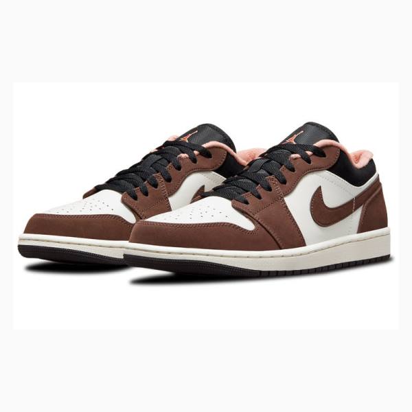 Nike Low SE Mocha Tennarit Miesten Air Jordan 1 Valkoinen Ruskea | JD-904CU