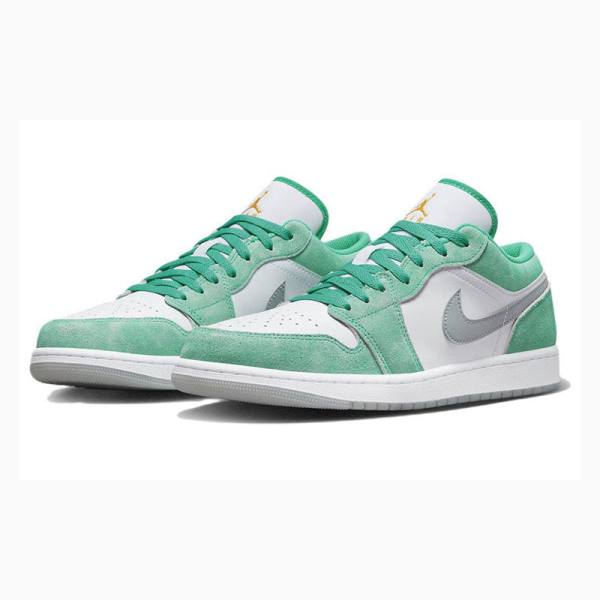 Nike Low SE New Emerald Tennarit Miesten Air Jordan 1 Valkoinen Vihreä | JD-194QF