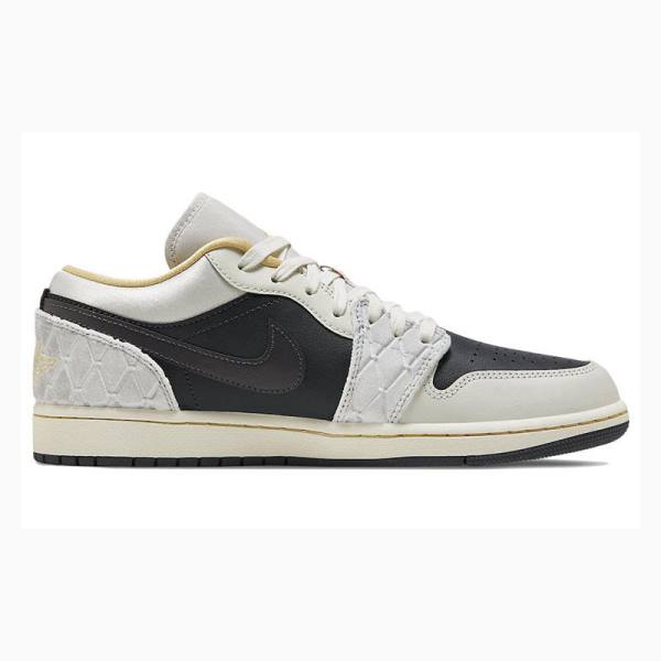 Nike Low SE Tennarit Miesten Air Jordan 1 Valkoinen Mustat | JD-471PU