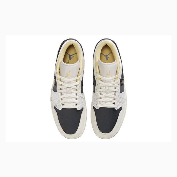 Nike Low SE Tennarit Miesten Air Jordan 1 Valkoinen Mustat | JD-471PU
