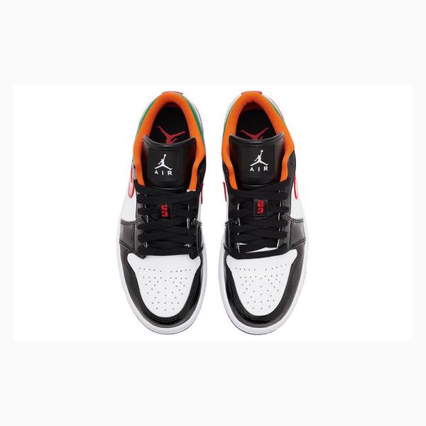 Nike Low SE Tennarit Naisten Air Jordan 1 Valkoinen Mustat Punainen Sininen | JD-980OH