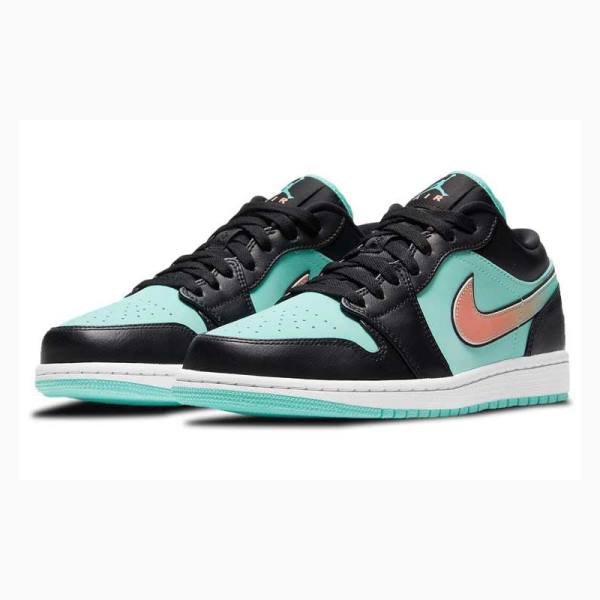 Nike Low SE Tropical Twist Tennarit Miesten Air Jordan 1 Vihreä Mustat | JD-218OQ