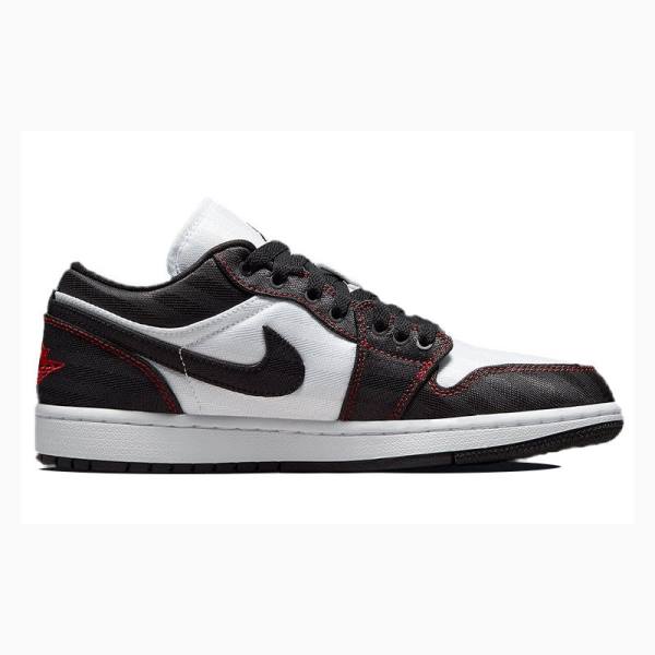Nike Low SE Utility Tennarit Naisten Air Jordan 1 Valkoinen Mustat Punainen | JD-193HF