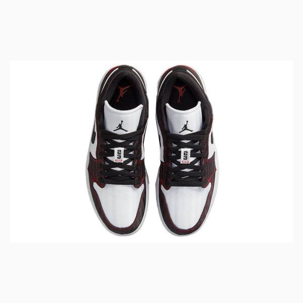 Nike Low SE Utility Tennarit Naisten Air Jordan 1 Valkoinen Mustat Punainen | JD-193HF