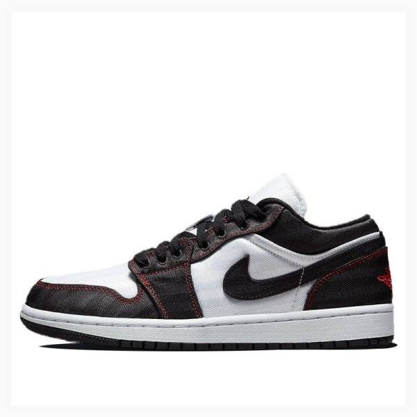 Nike Low SE Utility Tennarit Naisten Air Jordan 1 Valkoinen Mustat Punainen | JD-193HF