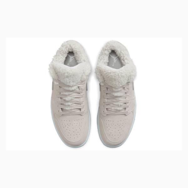 Nike Low Sherpa Fleece Tennarit Naisten Air Jordan 1 Harmaat | JD-295PK