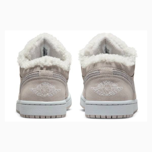 Nike Low Sherpa Fleece Tennarit Naisten Air Jordan 1 Harmaat | JD-295PK