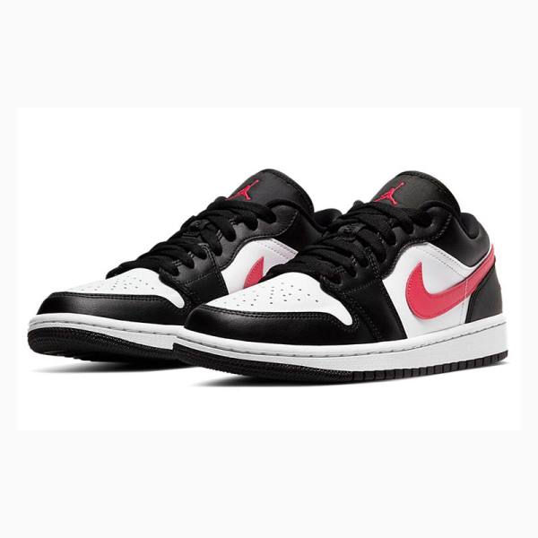 Nike Low Siren Tennarit Naisten Air Jordan 1 Mustat Punainen | JD-049KC