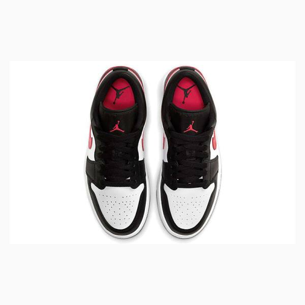 Nike Low Siren Tennarit Naisten Air Jordan 1 Mustat Punainen | JD-049KC