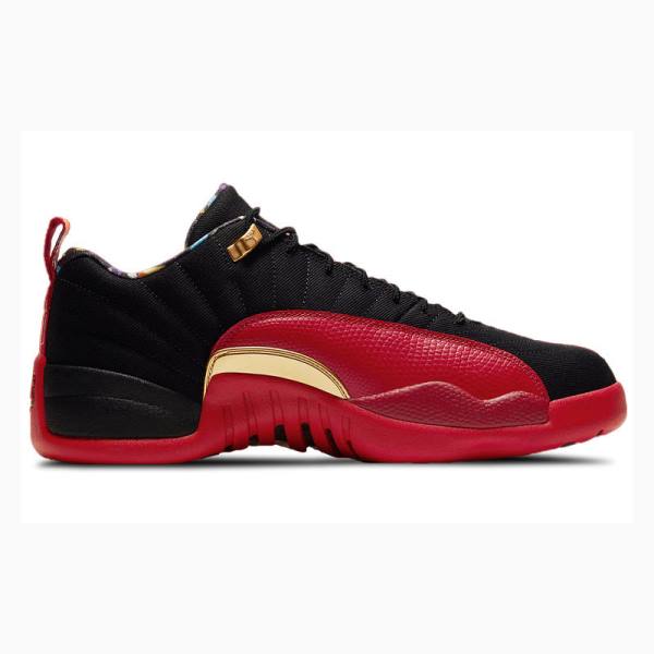 Nike Low Super Bowl Tennarit Miesten Air Jordan 12 Punainen Mustat | JD-705NG