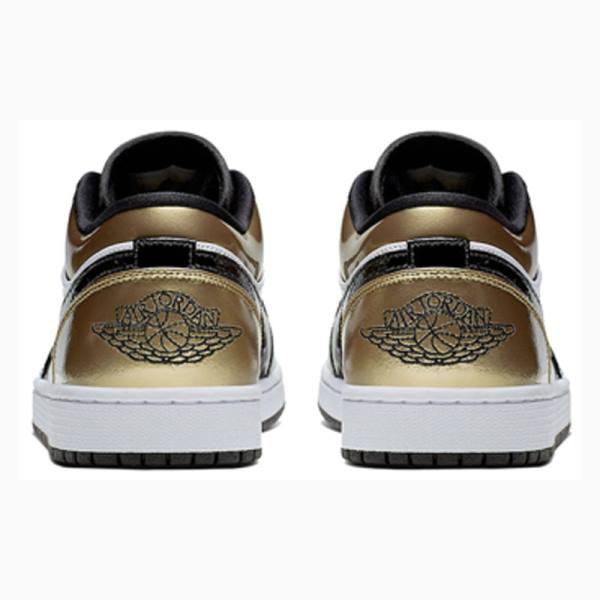 Nike Low Tennarit Miesten Air Jordan 1 Kultaiset Mustat | JD-129BN