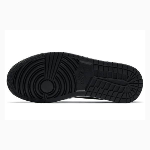 Nike Low Tennarit Naisten Air Jordan 1 Mustat Hopea | JD-017TW