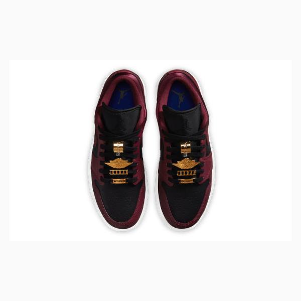 Nike Low Tennarit Naisten Air Jordan 1 Punainen Mustat | JD-128QL