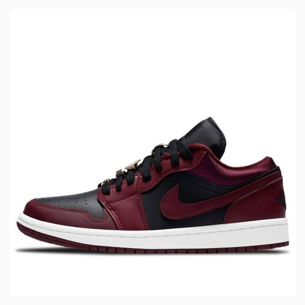Nike Low Tennarit Naisten Air Jordan 1 Punainen Mustat | JD-128QL