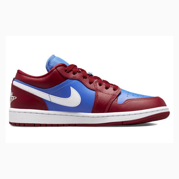 Nike Low Tennarit Naisten Air Jordan 1 Punainen Sininen | JD-813YI