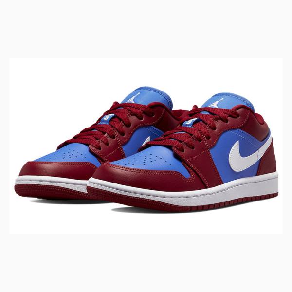 Nike Low Tennarit Naisten Air Jordan 1 Punainen Sininen | JD-813YI