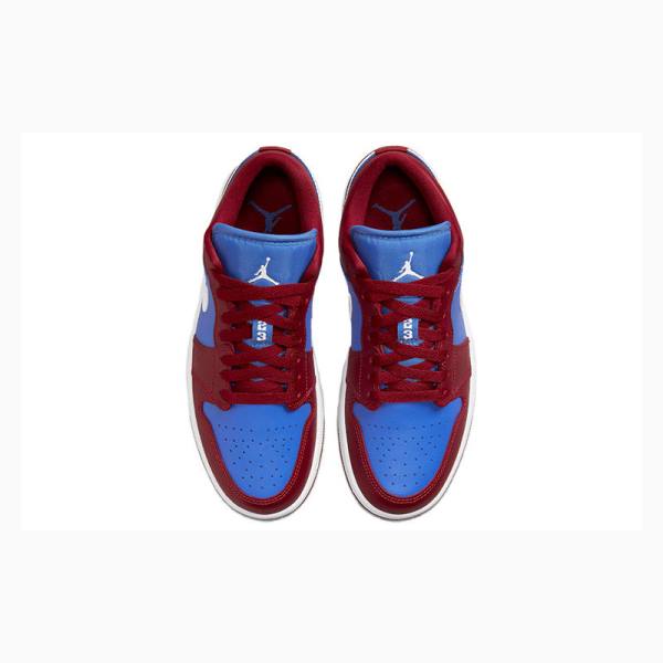 Nike Low Tennarit Naisten Air Jordan 1 Punainen Sininen | JD-813YI
