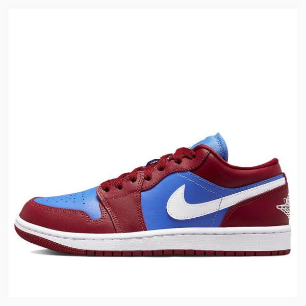 Nike Low Tennarit Naisten Air Jordan 1 Punainen Sininen | JD-813YI