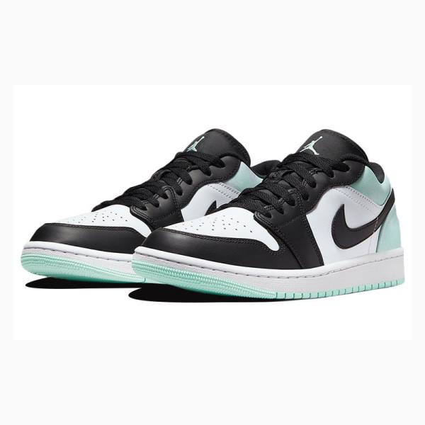 Nike Low Tie-Dye Tennarit Miesten Air Jordan 1 Valkoinen Mustat Vihreä | JD-826LQ