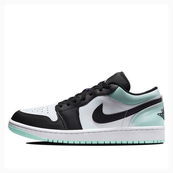 Nike Low Tie-Dye Tennarit Miesten Air Jordan 1 Valkoinen Mustat Vihreä | JD-826LQ