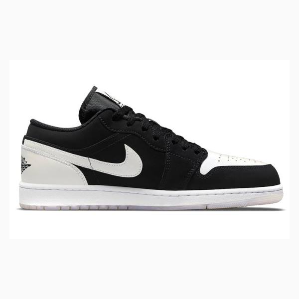 Nike Low-Top Tennarit Miesten Air Jordan 1 Mustat Valkoinen | JD-695KA