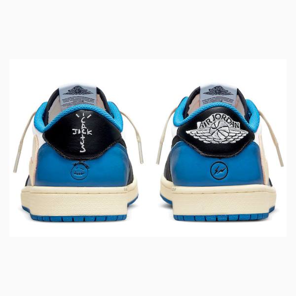 Nike Low Travis Scott x Fragment Tennarit Miesten Air Jordan 1 Sininen Mustat | JD-759QY